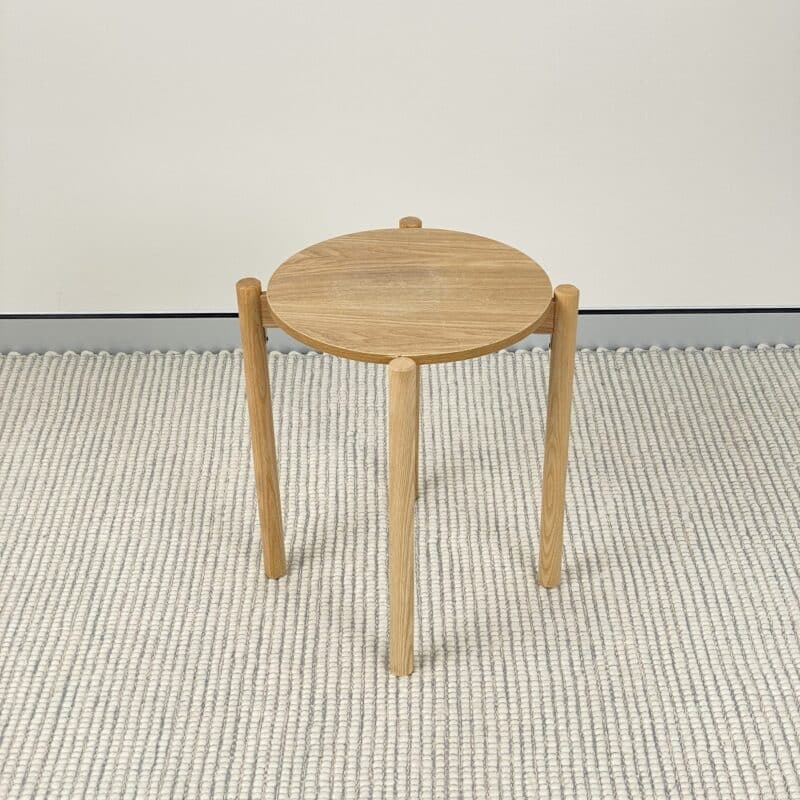 Simple Round Side Table – Natural – Ex-Display