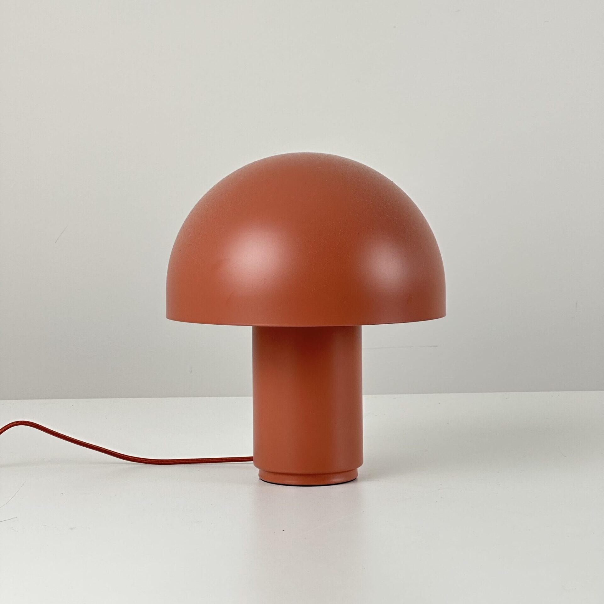 Modern Dome-Shaped Table Lamp – Warm Rust 30cm – Ex-Display