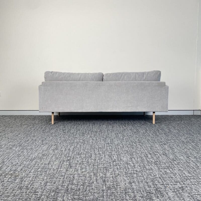 Scandi Style Compact 3 Seater Sofa – Light Grey – Ex-Display