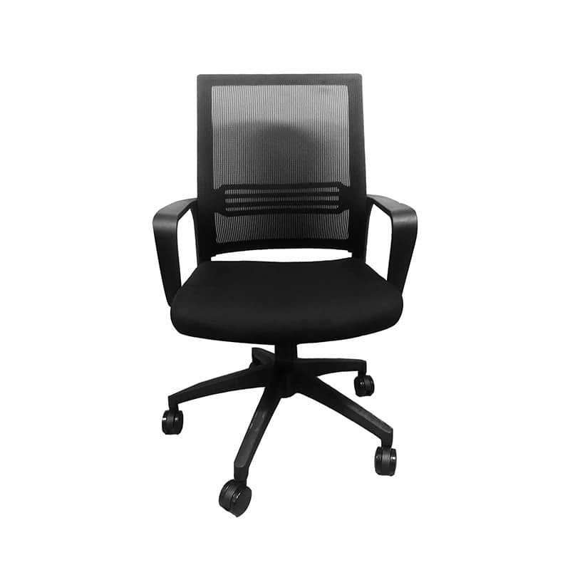 Exton Office Chair in Black Mesh and Seatpad 260