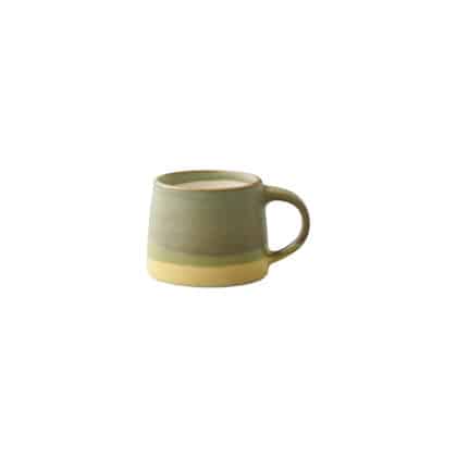 Slow Coffee Style Mug by Kinto - Moss Green & Yellow 110ml - Brand New