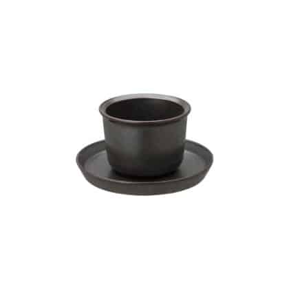 Leaves To Tea Cup & Saucer by Kinto - Black- Brand New