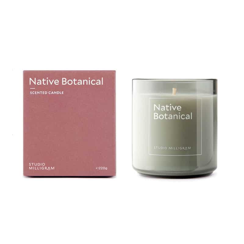 Native Botanical Scented Candle by Studio Milligram - 220g- Brand New