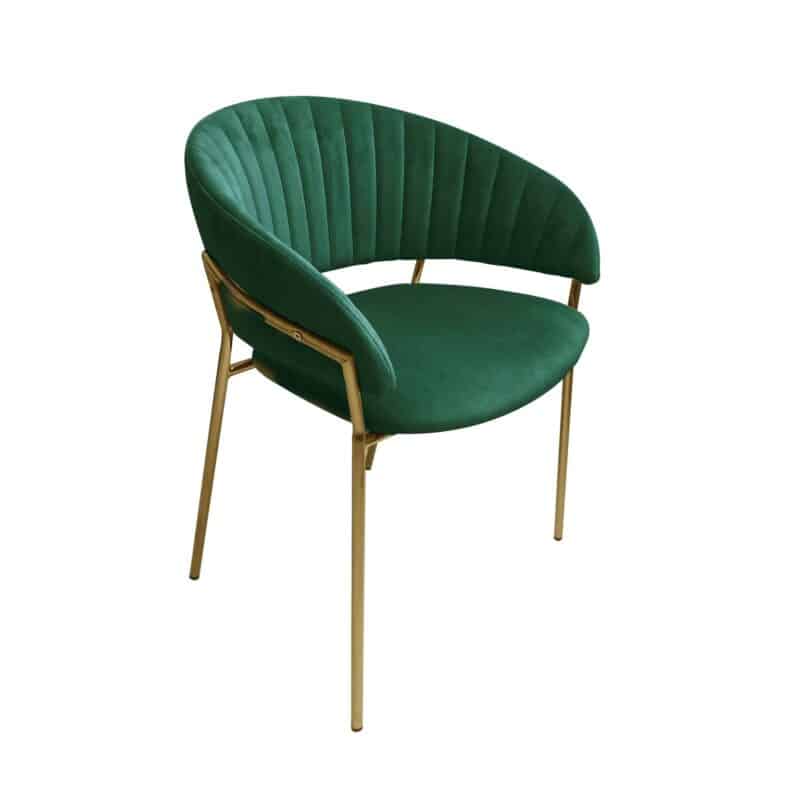 4 Seater Black Liverpool 1.1 Dining Table & Lex Chair in Green Velvet Set – Brand New