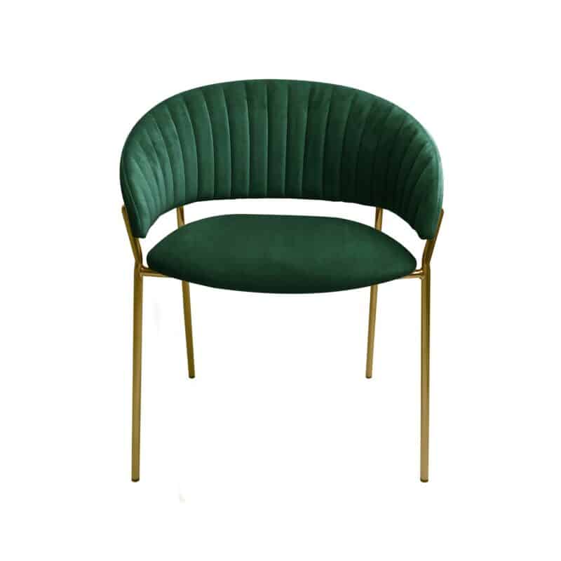 4 Seater Black Liverpool 1.1 Dining Table & Lex Chair in Green Velvet Set – Brand New