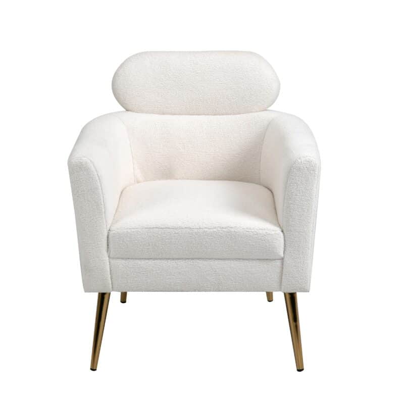 Melissa Faux-Fur Sheeperd Armchair in White – Brand New