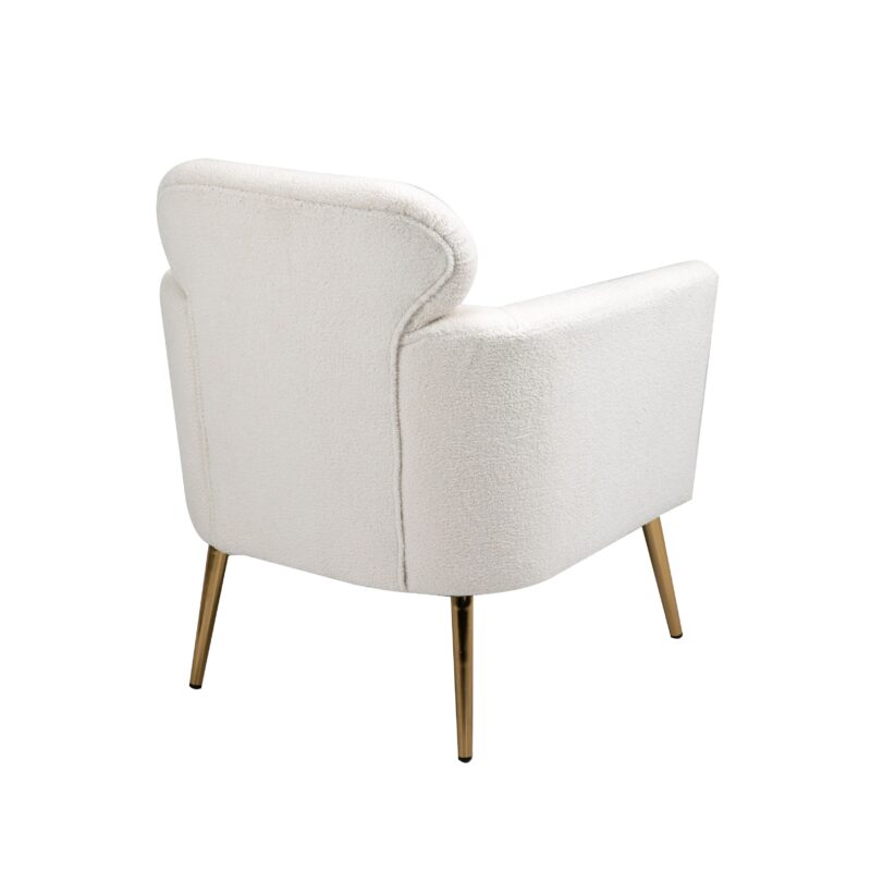 Melissa Faux-Fur Sheeperd Armchair in White – Brand New