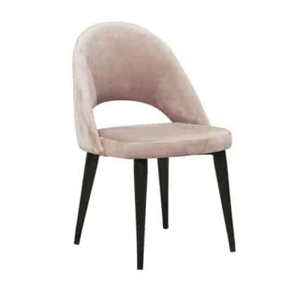 Paxton Dining Chair in Taupe Velvet Fabric – Brand New