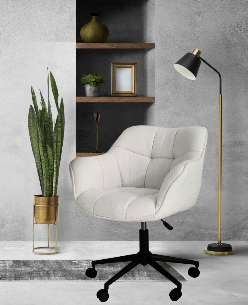 Brad Fabric Padded Office Chair – Brand New
