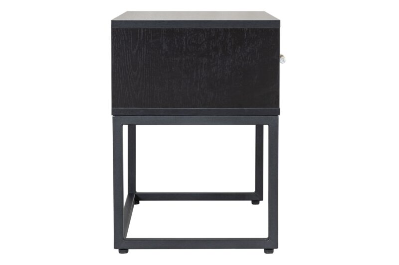 Fore Bedside Table in Black- Brand New