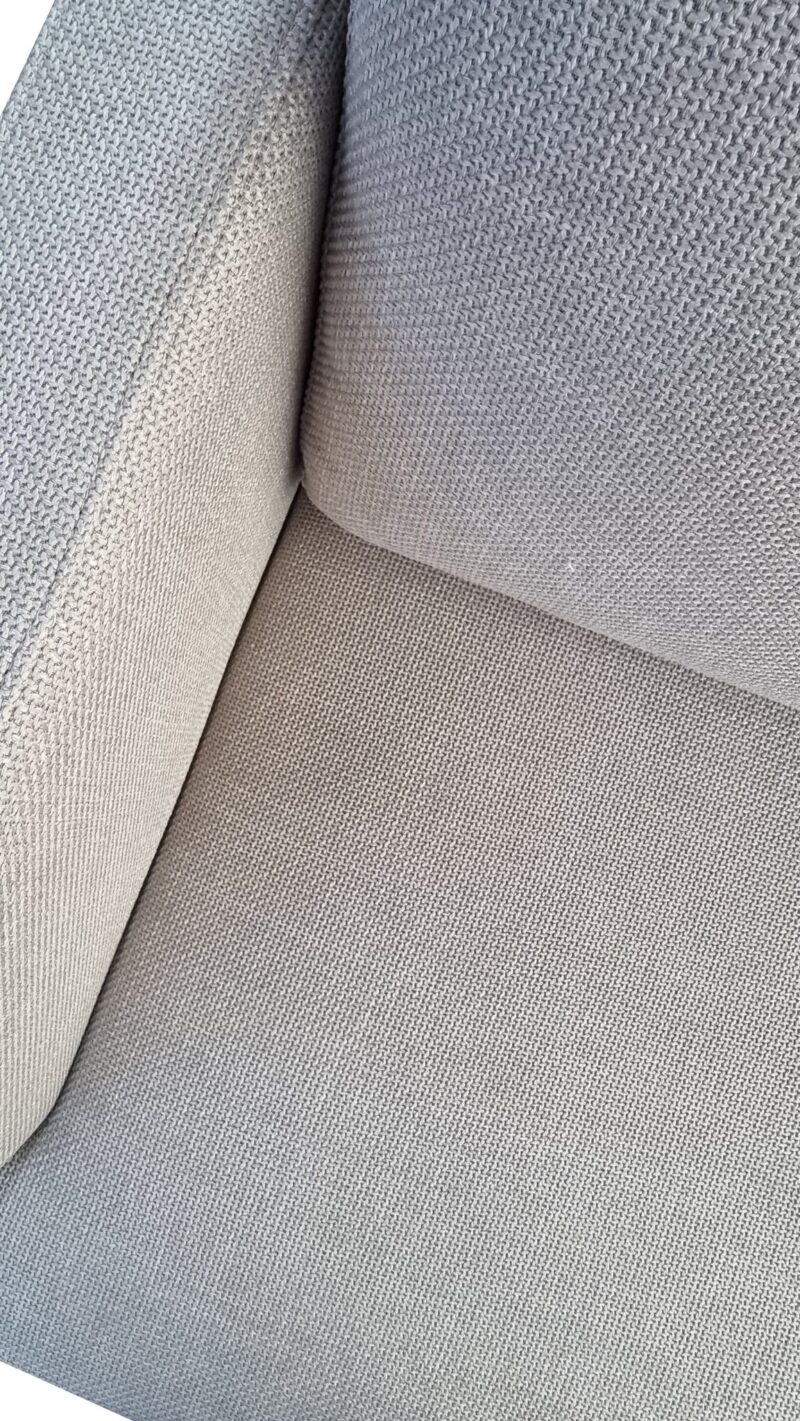 Harper 2 Seater Grey Fabric Sofa – Brand New
