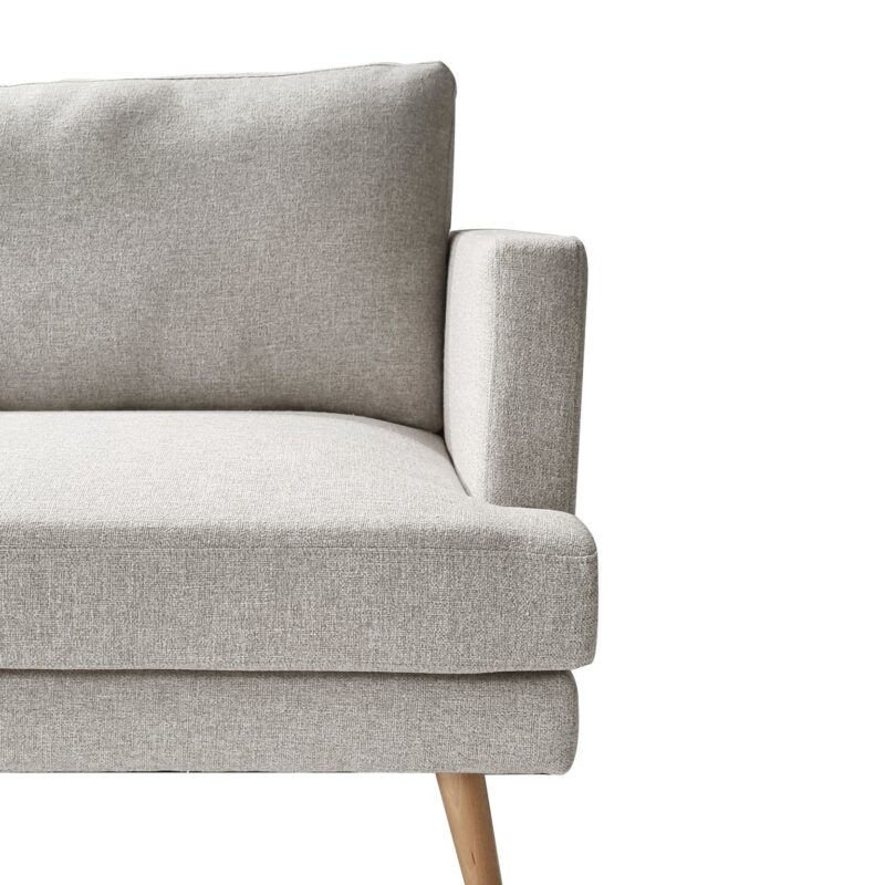 Harper 3 Seater Grey Fabric Sofa – Brand New