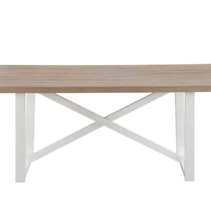 Havana Coasta 1,8 Dining Table with White Solid Timber Legs - Brand New