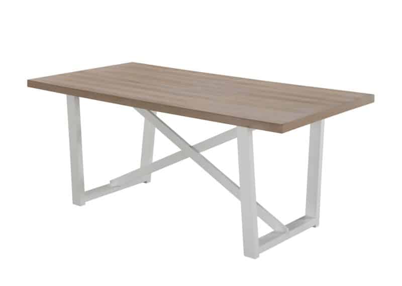 Havana Coasta 1,8 Dining Table with White Solid Timber Legs - Brand New