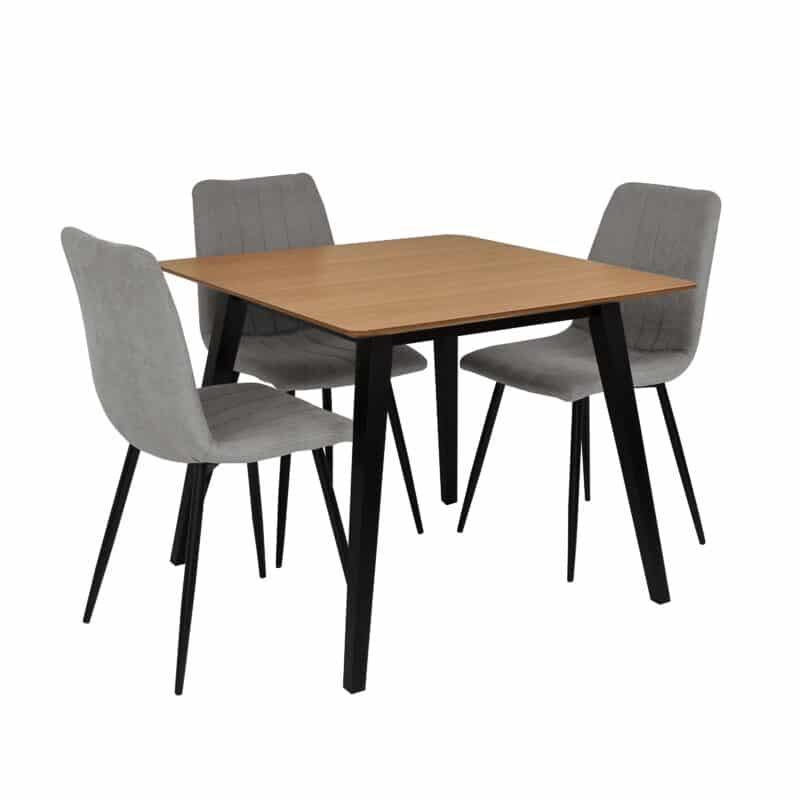 Kanaka Dining Table with 4 Molly Chairs – Brand New