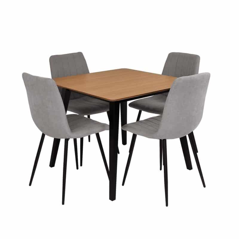 Kanaka Dining Table with 4 Molly Chairs – Brand New